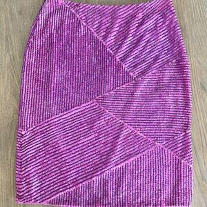 Karen Millen Vibrant Purple Beaded Skirt